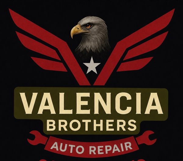 Valencia Brothers Auto Repair eagle and wing logo